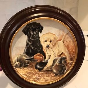 Black Lab & Yellow Lab Puppies Collector’s Plate